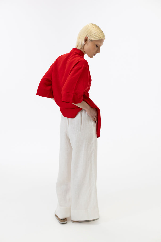 Wide leg pants / Milk