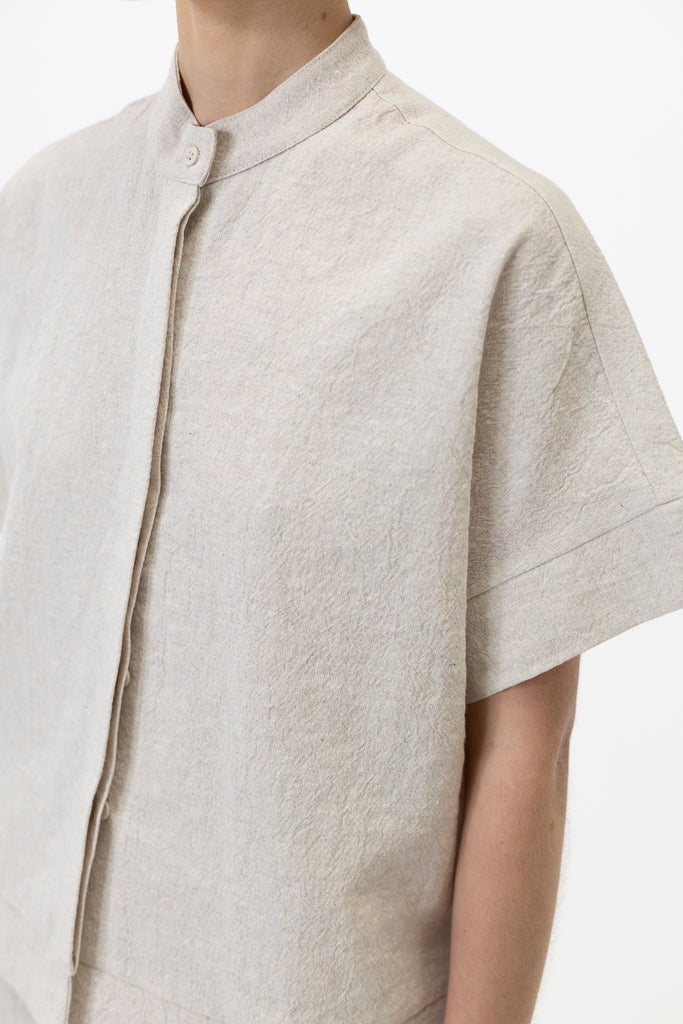 Drop shoulder shirt / Ecru