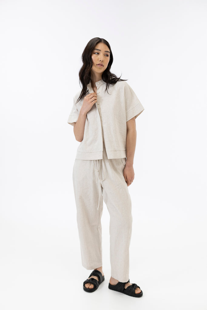 Drop shoulder shirt / Ecru