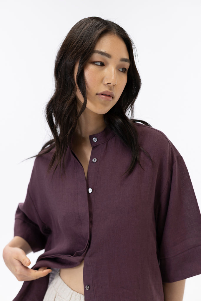 Oversized shirt / Grape