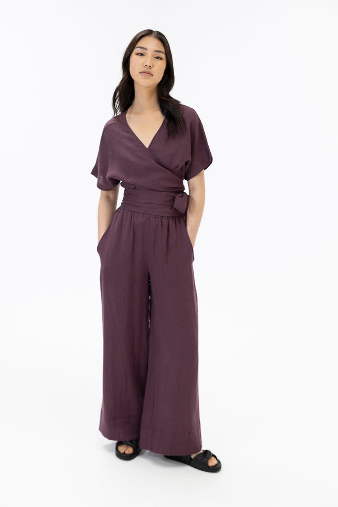 Wrap top / Grape
