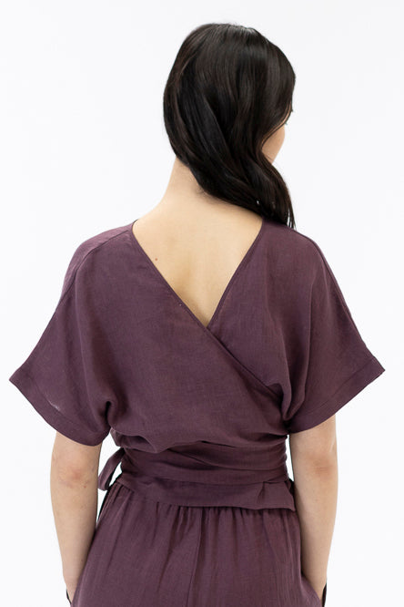 Wrap top / Grape