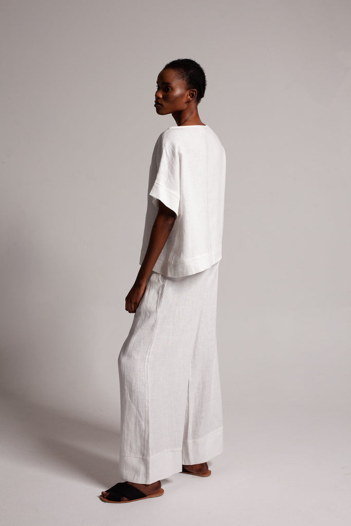 Drop shoulder top / Milk