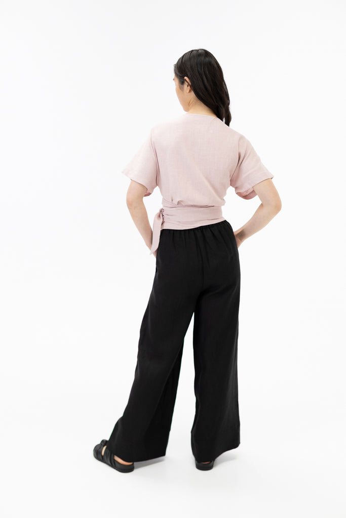 Wrap top / Ballet pink