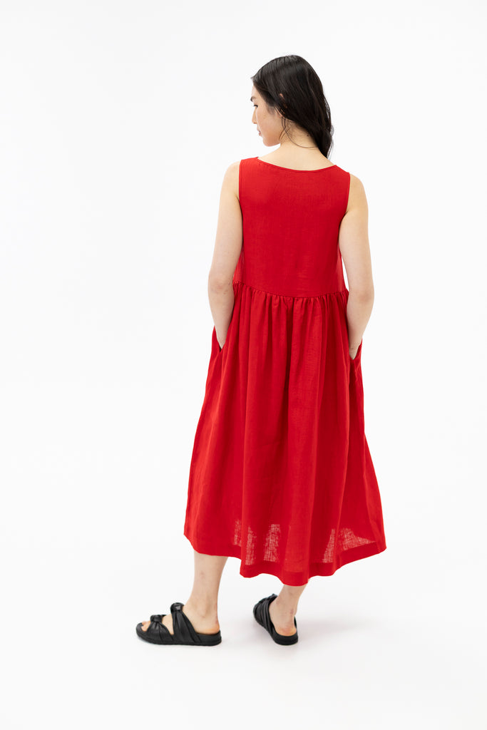 Sleeveless Dress / Scarlet