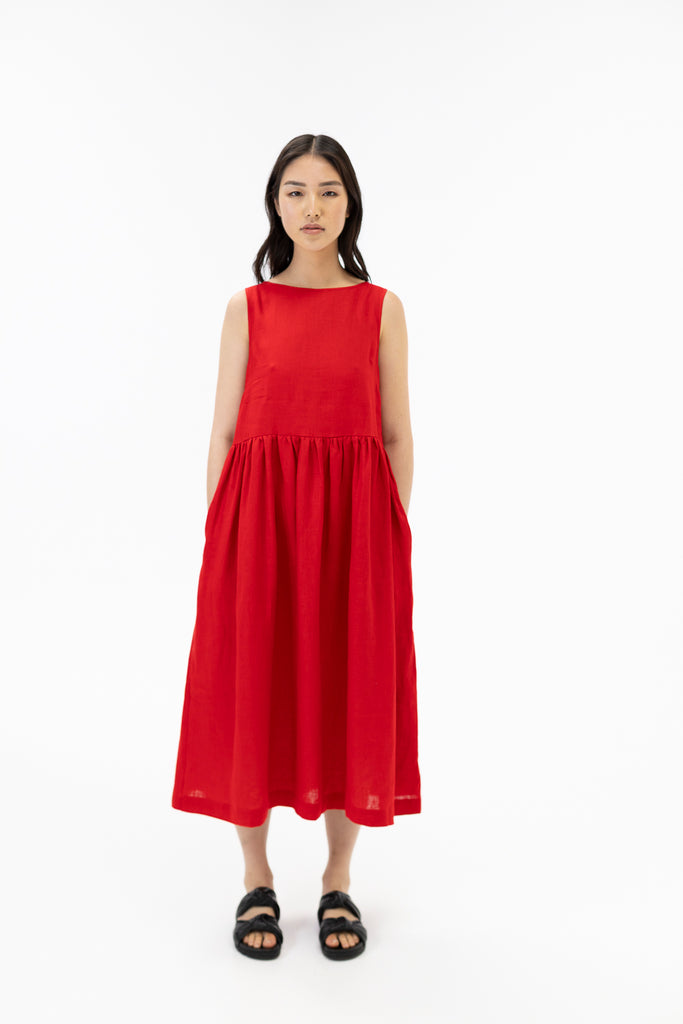 Sleeveless Dress / Scarlet