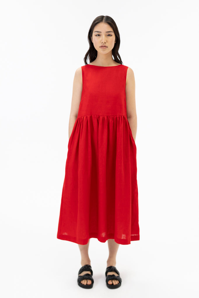 Sleeveless Dress / Scarlet