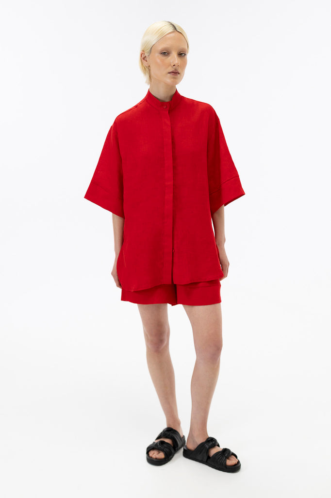 Oversized shirt / Scarlet