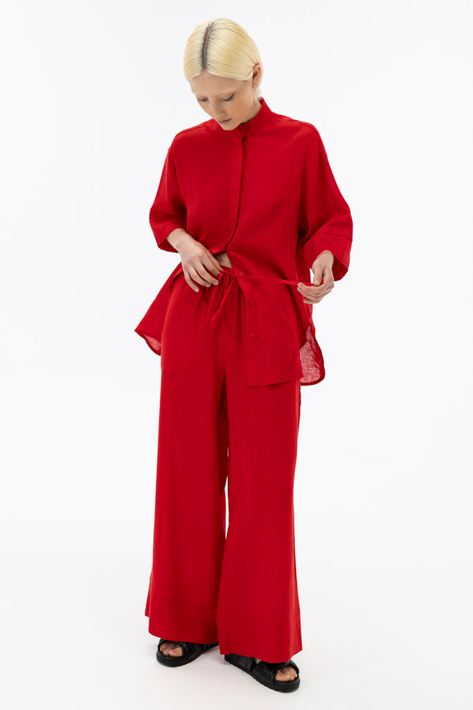 Wide leg pants / Scarlet