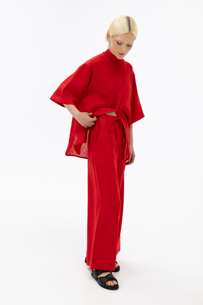 Wide leg pants / Scarlet