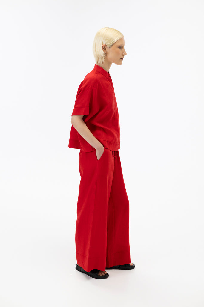 Wide leg pants / Scarlet