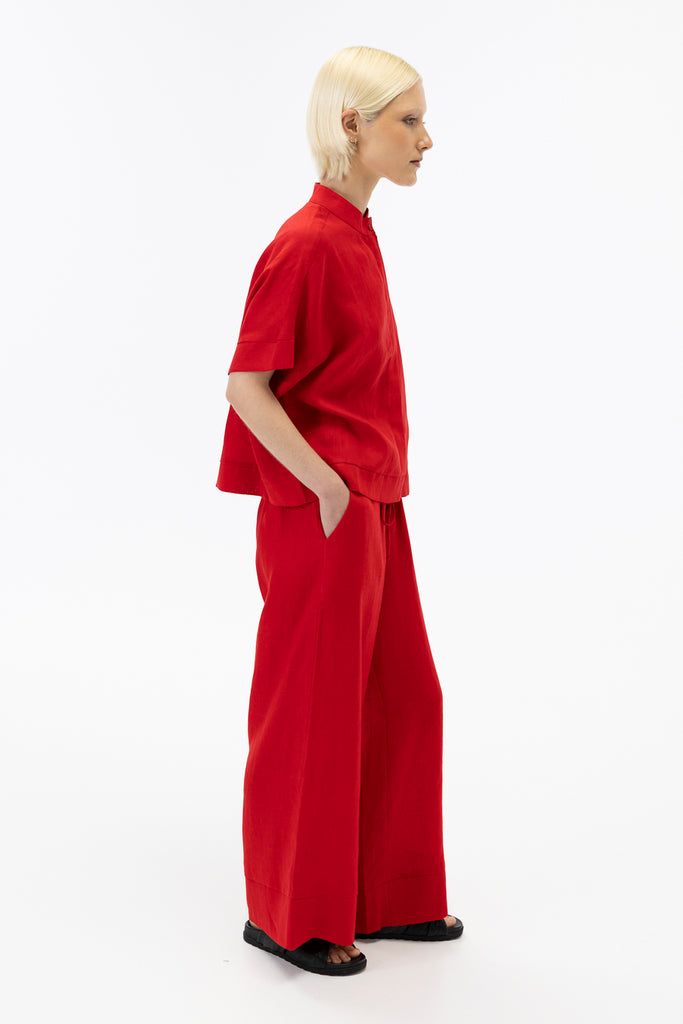 Wide leg pants / Scarlet