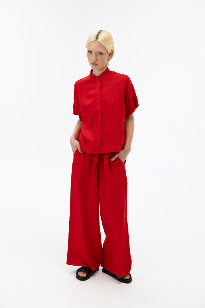 Wide leg pants / Scarlet