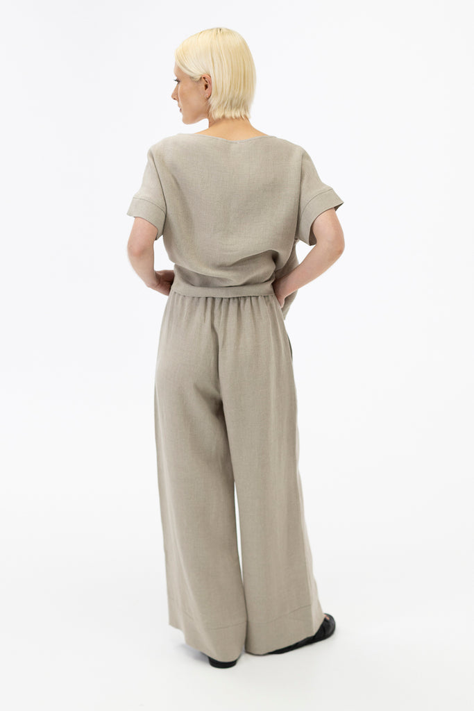 Wide leg pants / Natural