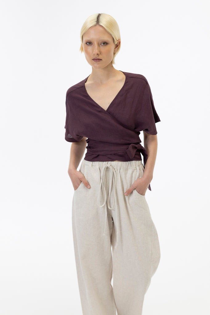 Wrap top / Grape