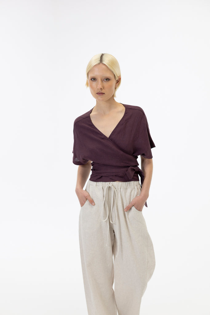 Wrap top / Grape