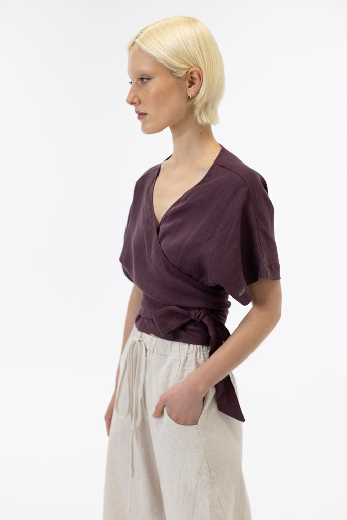 Wrap top / Grape