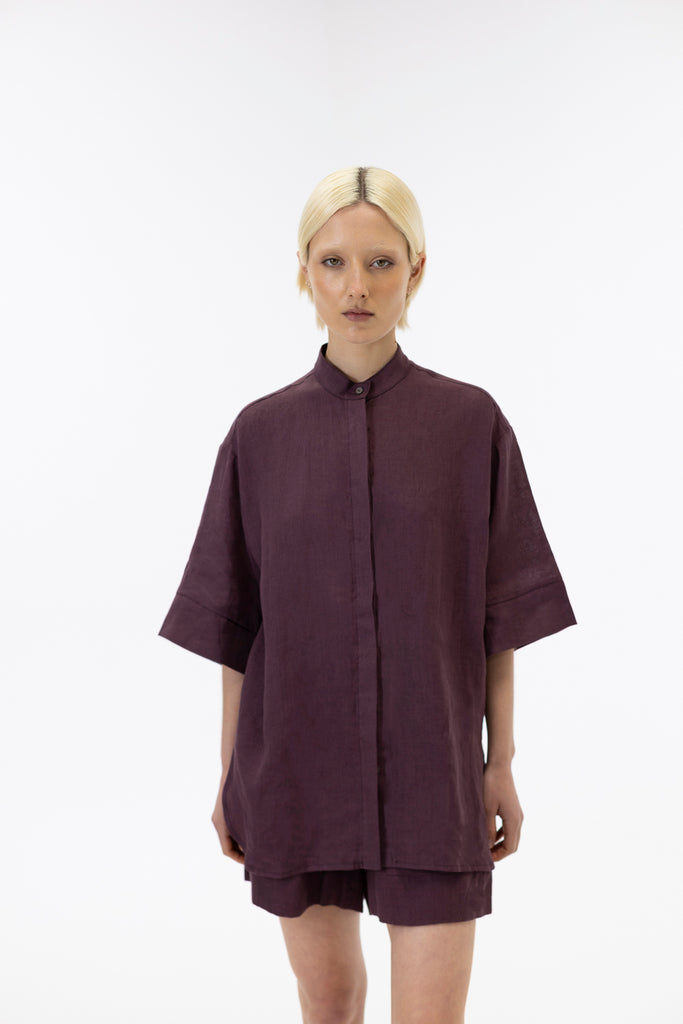 Oversized shirt / Grape