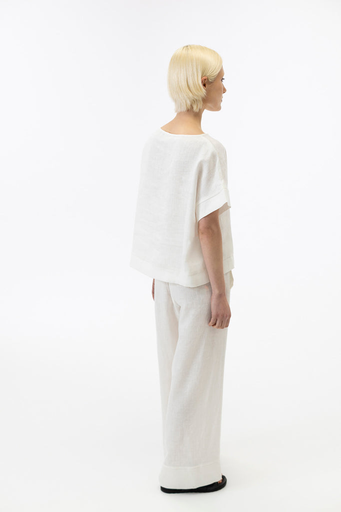 Drop shoulder top / Milk