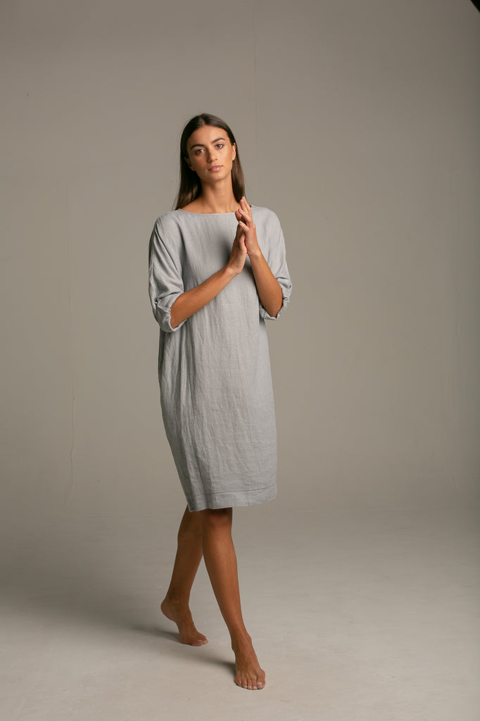 Cocoon Dress / polar grey