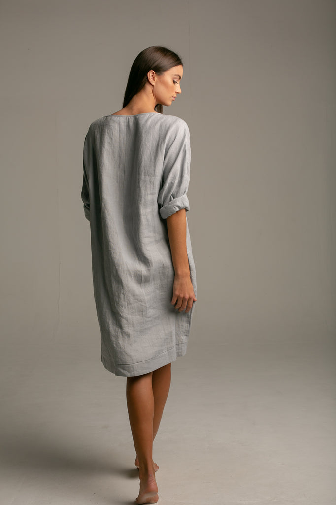 Cocoon Dress / polar grey