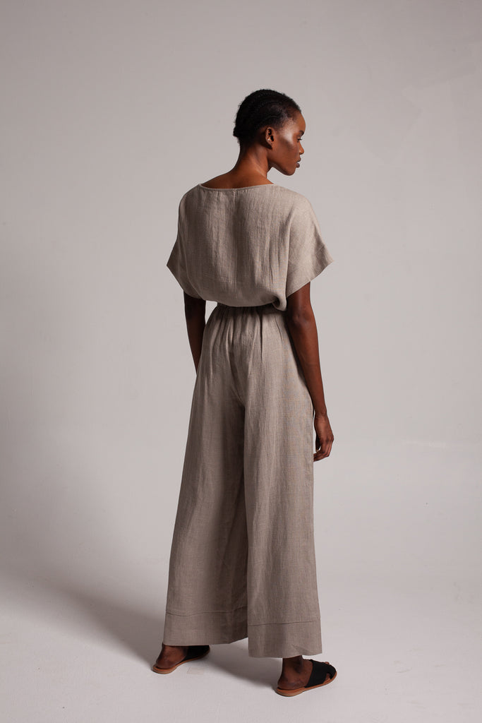 Wide leg pants / Natural