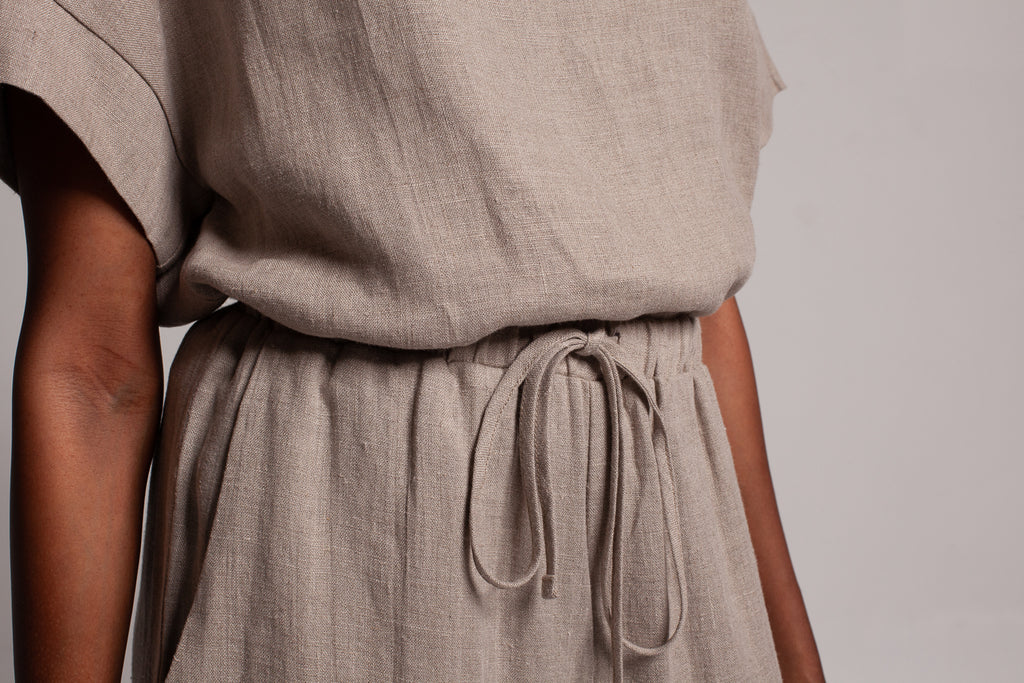 Wide leg pants / Natural