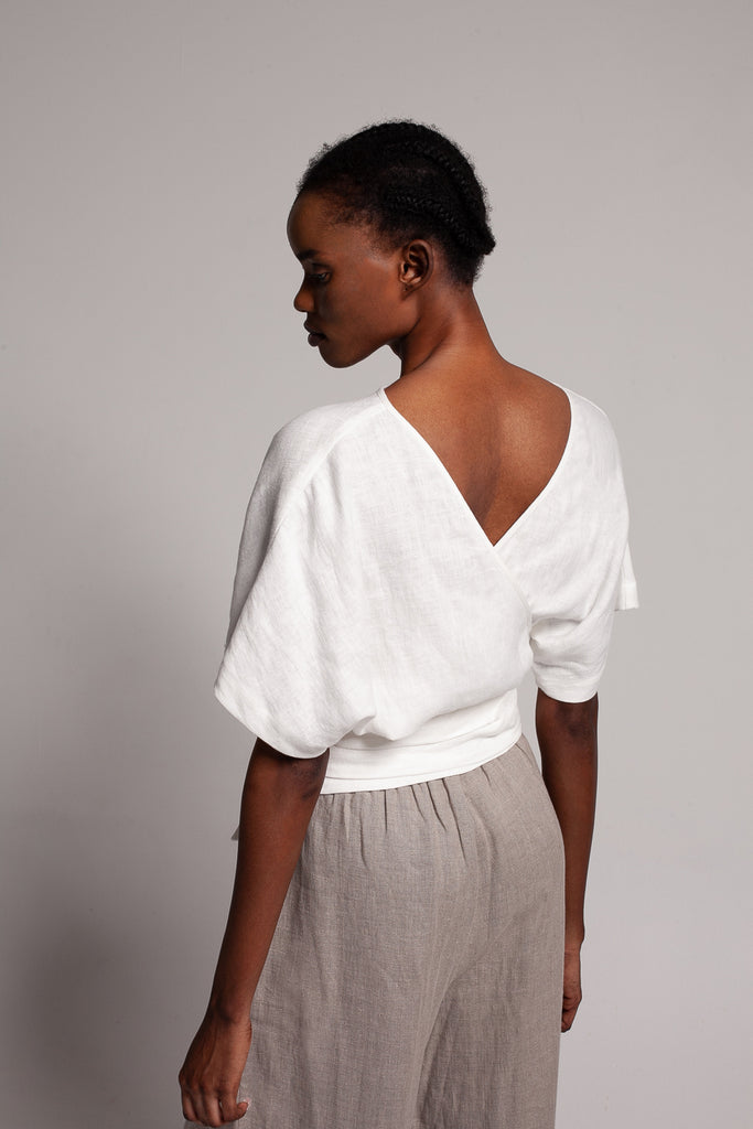 Wrap top / Milk White