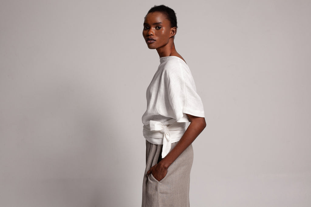 Wrap top / Milk White