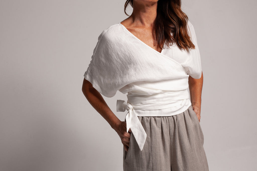 Wrap top / Milk White